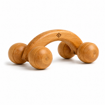 4 Wheel Wooden Massage Tool