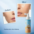 Bellavera Lab-100% Pure Coconut Oil (The Ultimate Multitasker) - Before and after Flawless skin zero makeup