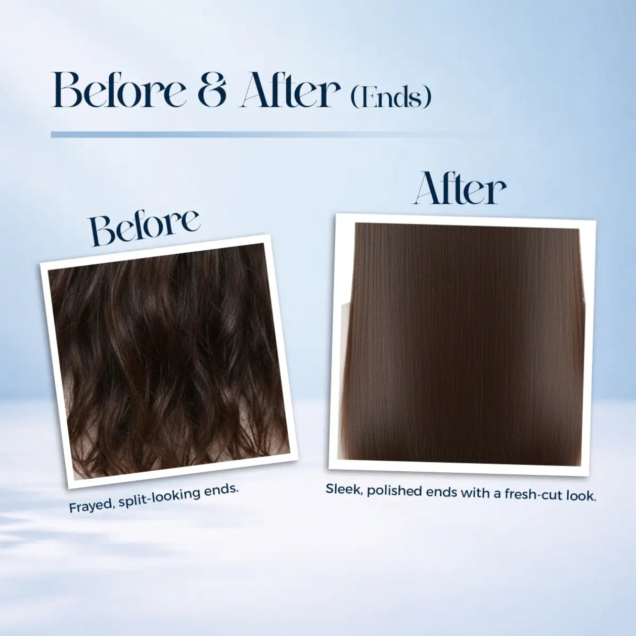 Bellavera Lab - The Glass Hair Glaze (Lightweight Serum) - Before And After Ends 
