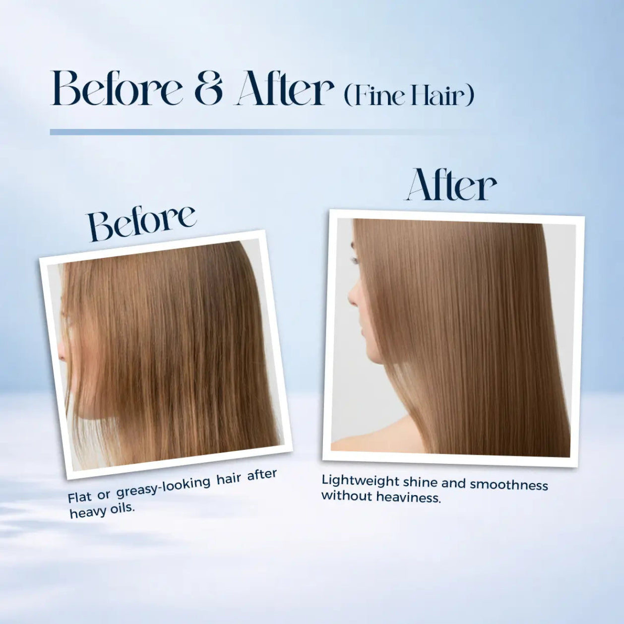  Bellavera Lab - The Glass Hair Glaze (Lightweight Serum) - Before And After Fine Hair