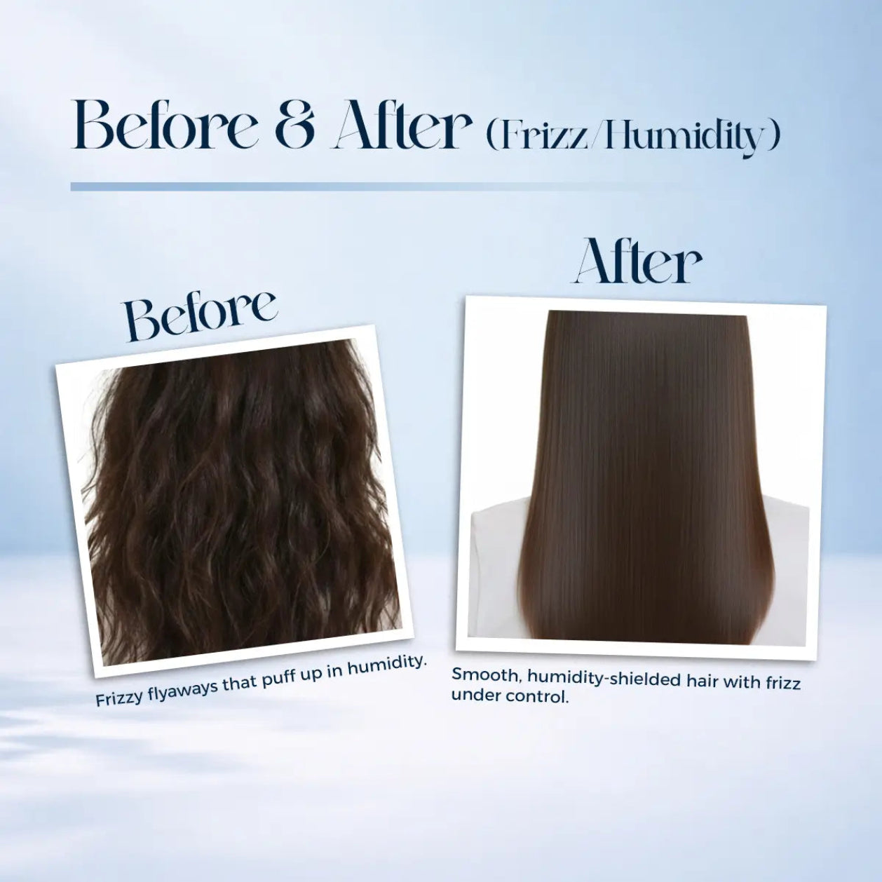  Bellavera Lab - The Glass Hair Glaze (Lightweight Serum) - Before And After Frizz Humidity