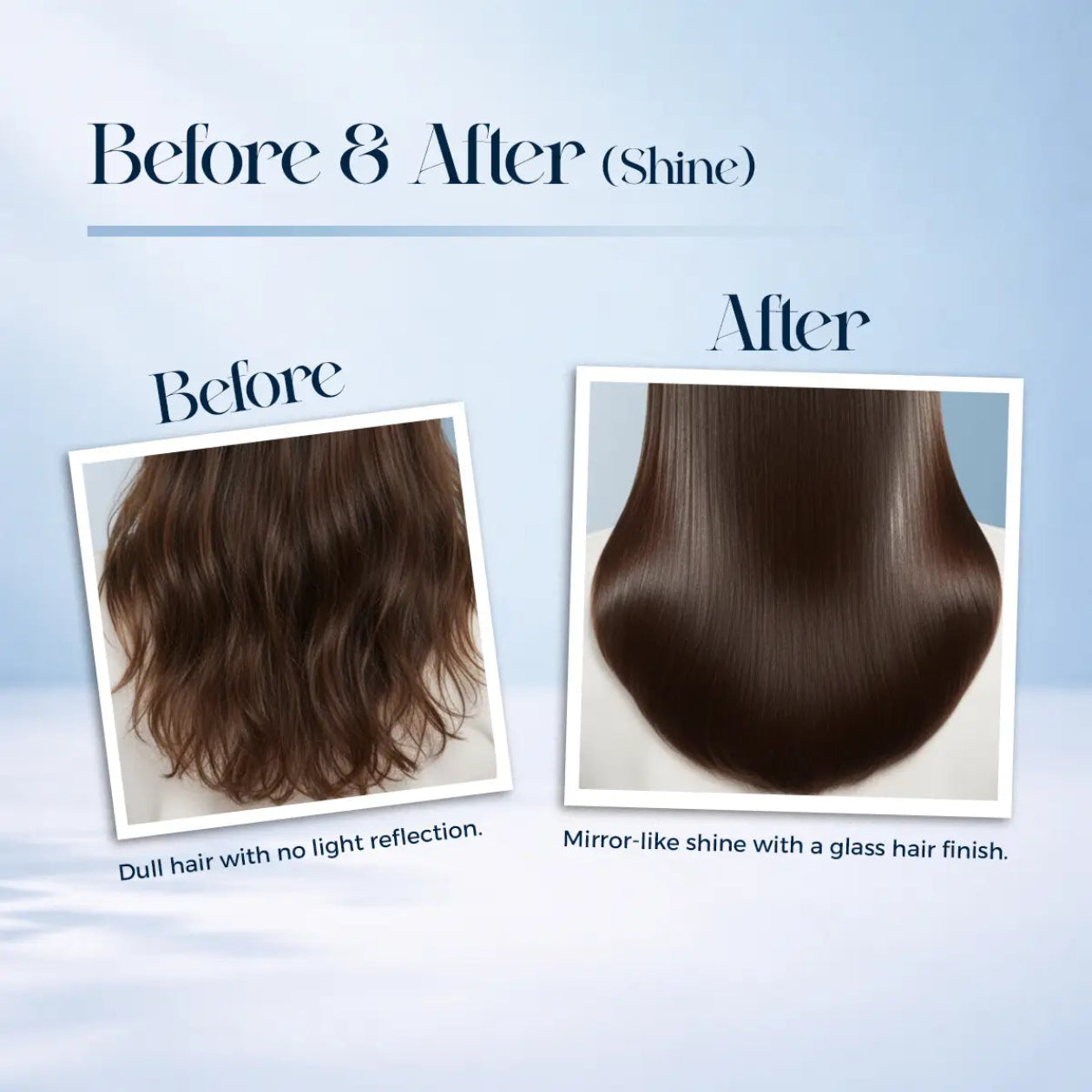  Bellavera Lab - The Glass Hair Glaze (Lightweight Serum) - Before And After Shine 