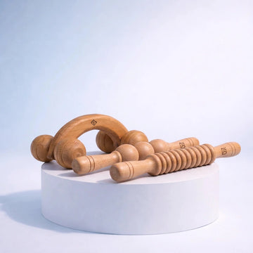 Massage Tools Bundle — Complete Wooden Roller Set